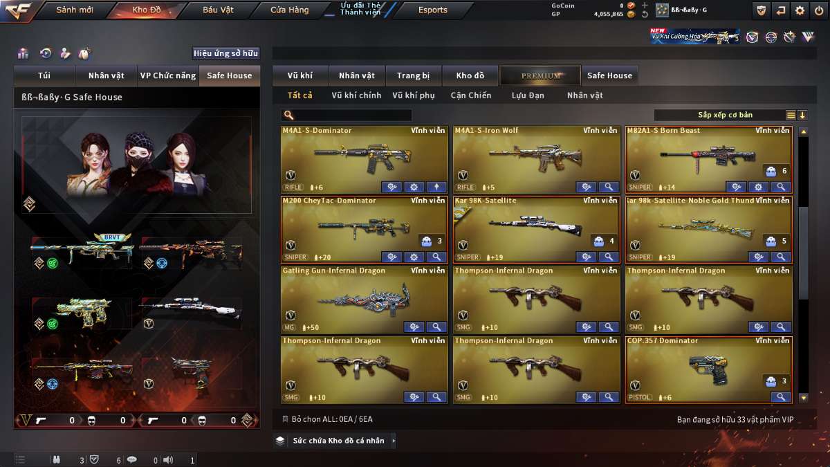 shop acc cf uy tin gia re
